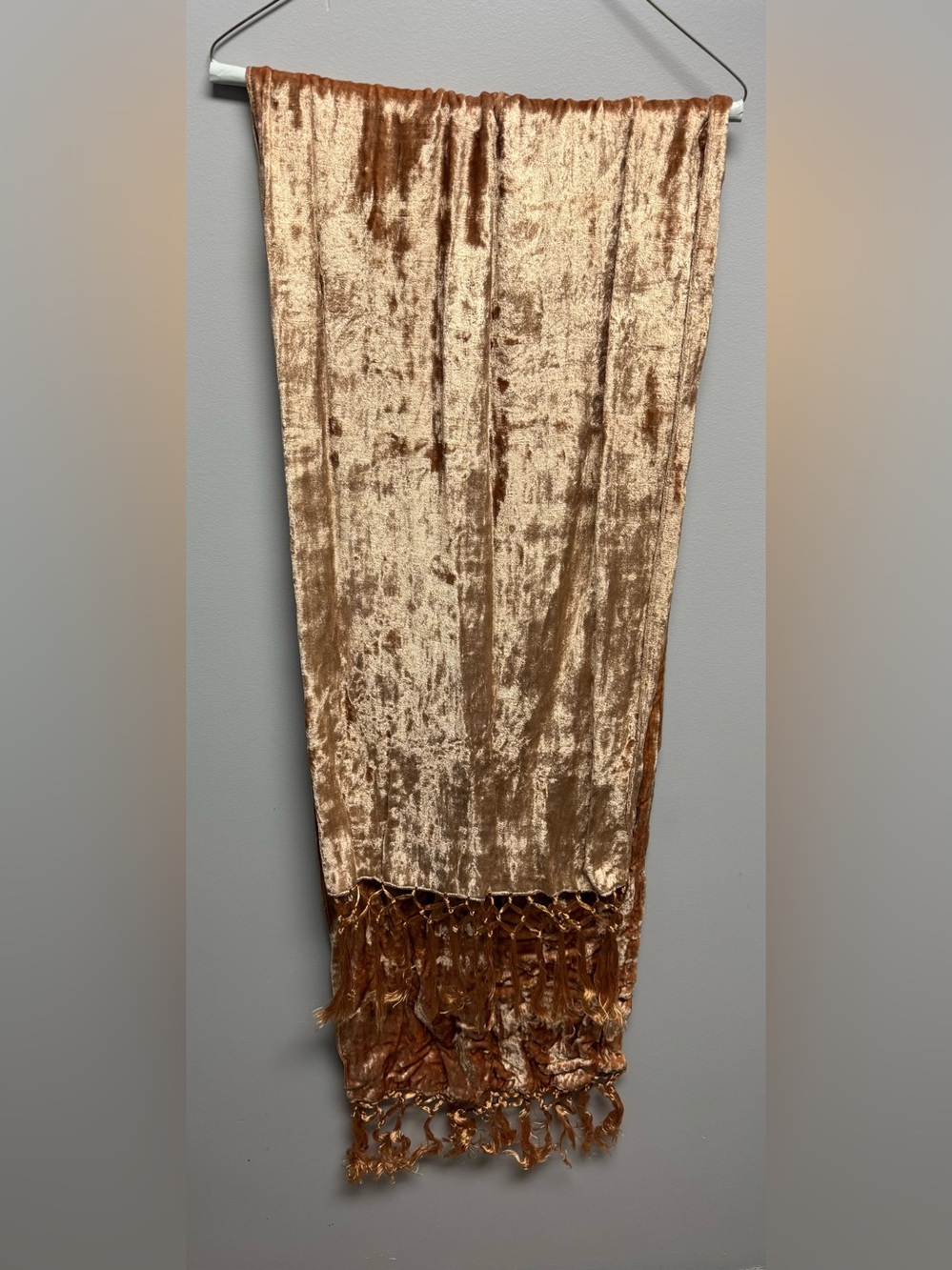 Copper Velvet Shawl/scarf